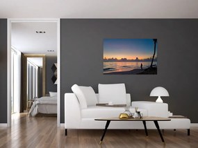 Tablou femeii pe plajă (90x60 cm)