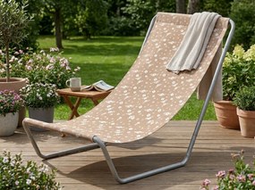 Sezlong plaj pliabil SAND FLOWERS, rosu