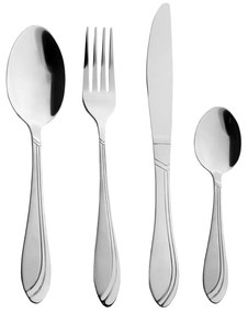 Tacâmuri argintii din oțel inoxidabil 24 buc. Satin – Orion