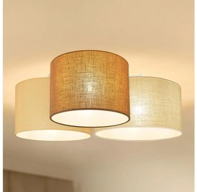 Brilagi - Plafonieră SPIDER 3 x E27, 15W, 230V, bej/crem