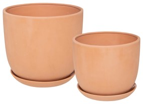 Set de 2 ghivece din teracota COSY
