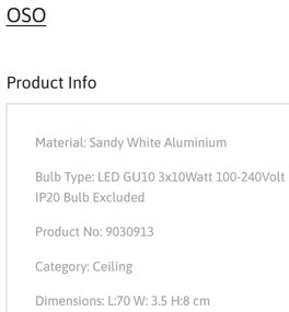 Plafoniera cu 3 Spoturi directionabile stil minimalist OSO, NVL-9030913