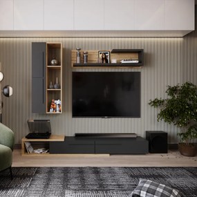 Mobilia Living KALVADOS Stejar Tacho/Antracit