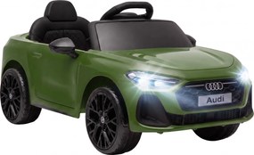 AIYAPLAY Mașină Electrică pentru Copii 12V Audi A5L cu Telecomandă, Baterie cu Litiu, 2 Motoare, Telecomandă, Verde | Aosom Romania