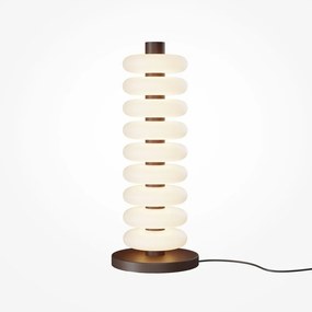 Lampadar, Lampa de podea LED metal maro, sticla Nuvem