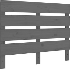 vidaXL Tăblie de pat, gri, 100x3x80 cm, lemn masiv de pin