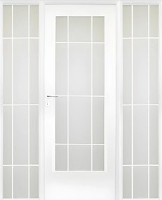 Usa de interior cu luminator lateral - Colectia SONG 5.3 Clara, Nuc, Folie Decor