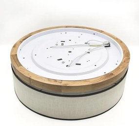 Plafonieră Brilagi BELLADONNA 3xE27/15W/230V d. 50 cm crem/stejar