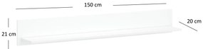 Poliță 150 cm Leona (alb). 1053005