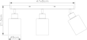 Spot Globo 15465-3 HADERA 3xE27/15W/230V