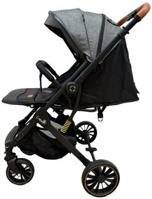 Carucior sport pentru copii cu maner reversibil si pliere compacta tip troller, 6-36 luni CPC-52-gri