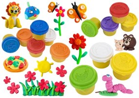 SET PLASTILINA CURCUBEU, 13 CULORI X 25 G, CU FORME DE ANIMALEI - GLOBO KIDEA (GL41571)