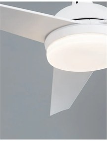 Ventilator de tavan cu telecomanda si iluminat FLOW alb