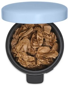 Cos de gunoi cu pedala Brabantia NewIcon 1005528, 5 l, Inchidere lina, Baza antiderapanta, Albastru deschis