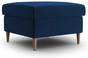 Taburet albastru cu tapițerie din catifea Kyoto – Cosmopolitan Design