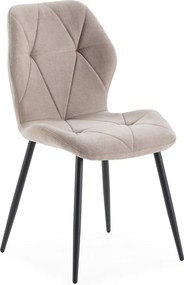 Scaune de dining bej 4 buc. Luna – Marckeric