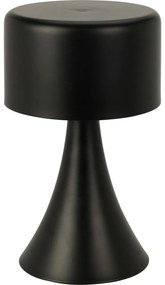 Lampă de masă portabilă Hatford cu LED din metal, 12 x 21 cm