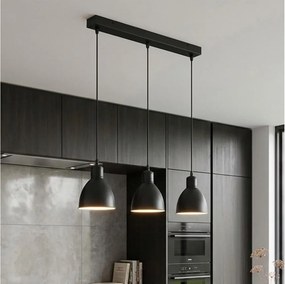 Brilagi - Lustră LED cu cablu RIDDY 3xE27/60W/230V neagră
