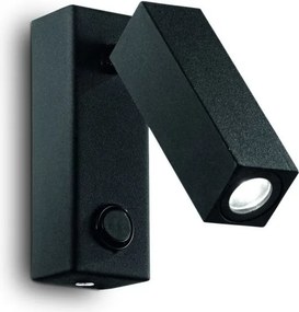Aplica moderna, directionabila, LED PAGE AP SQUARE NERO 142241