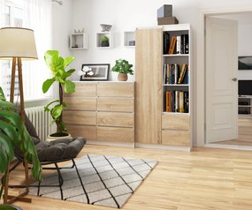 Raft Rehana (Alb + Stejar sonoma). 1069792