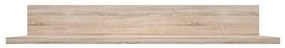 Raft suspendat NORTY, 127x20x22 cm, PAL Stejar Sonoma