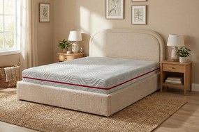 Saltea WAVE MULTILAYER, spumă cu memorie, spumă reziliență mare, husă hipoalergenică detașabilă și lavabilă, superortopedică, grosime 20 cm, 80x190