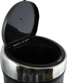 Coș de gunoi gri închis cu senzori de atingere din oțel 30 l – MSV