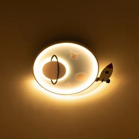 Brilagi Plafonieră LED pentru copii STARSHIP, 64W, 230V, 3000/4500/6000K, albastru