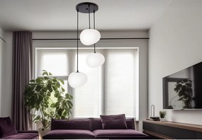 Lustră alb-negru ø 42 cm Stones – Candellux Lighting