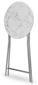 Masa bar aspect marmura Pliabil Ø 60 cm