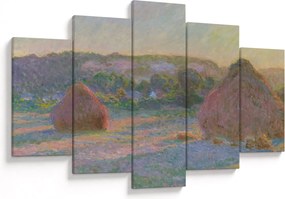 Tablou - Claude Monet, Stacks of Wheat (End of Summer) , reproducere (150x105 cm)