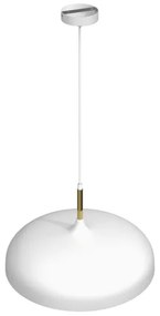 Lustră pe cablu LINCOLN 1xE27/60W/230V d. 45 cm albă