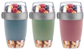Recipient pentru alimente Westmark din trei piese,1150 ml, albastru