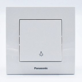 Intrerupator cu revenire Karre Plus Panasonic, ST, alb
