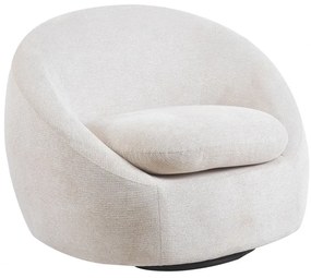 Fotoliu Rotativ – Fotoliu Modern și Confortabil pentru Living, Material Textil, Crem