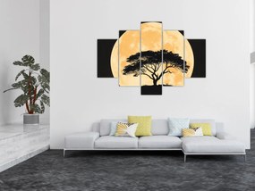Tablou – Arbore în lună plină aurie II. (150x105 cm)