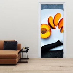 Fototapet pentru ușă - Piersică (95x205cm)