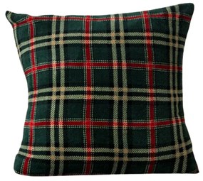 Husa din mikroplys pentru pernuta GLENMOORE 45x45 cm, verde