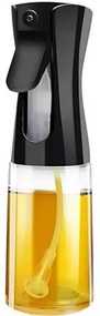 Pulverizator pentru ulei și oțet, 200 ml, negru