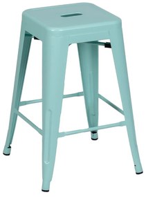 Set de scaune de bar turcoaz 2 buc. din metal (înălțime șezut 61 cm) – Ixia