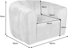 Fotoliu pivotant design elegant Babylon, gri inchis