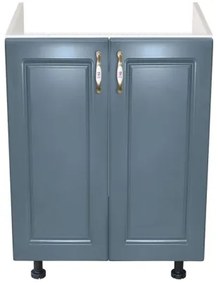 Corp inferior 60 cu 2 usi masca chiuveta Zebra MDF Albastru drept