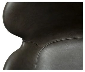 Scaun de sufragerie gri cu cotiere tapițat Gaia – DAN-FORM Denmark