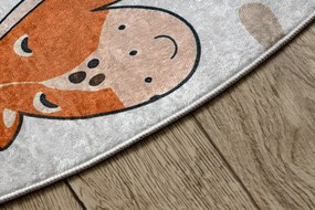 BAMBINO 61570 cerc covor lavabil Animale, Africa pentru copii anti-alunecare - cremă / verde