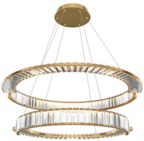 Lustră LED pe cablu Maytoni P097PL-L90G4K KRONE LED/90W/230V d. 80,5 cm auriu