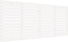 vidaXL Tăblie de pat pentru perete, alb, 206x3x91,5 cm, lemn masiv pin