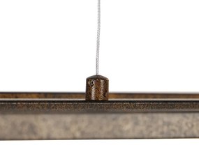 Lampă suspendată industrială maro ruginiu cu 4 lumini - Cage