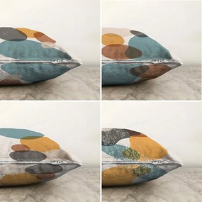 Set 4 fețe de pernă Minimalist Cushion Covers Stones, 55 x 55 cm