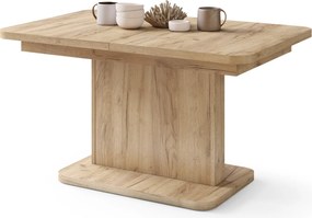 Mazzoni ASTON MINI-Z Stejar Craft Auriu - MĂSUȚĂ DE CAFEA MODERNĂ EXTENSIBILĂ REGLABILĂ PE ÎNĂLȚIME MASĂ TRANSFORMABILĂ