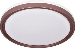 Prezent Plafonieră LED FLOREN 71344-LED, dimmabilă, 30W/230V, 3000/4000/6500K, maro
